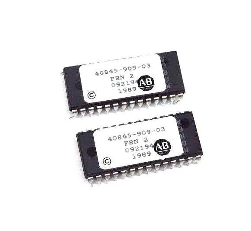 Used LOT OF 2 ALLEN BRADLEY 40845-909-03 CHIPS 4084590903, FRN: 2