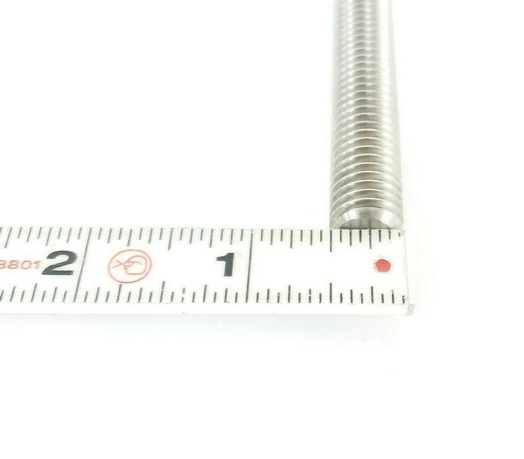 LOT OF 2 NEW MILLIPORE MSD1452W0 HEADLESS THREADED BOLT SHAFTS, 8" L X 1/2" DIA