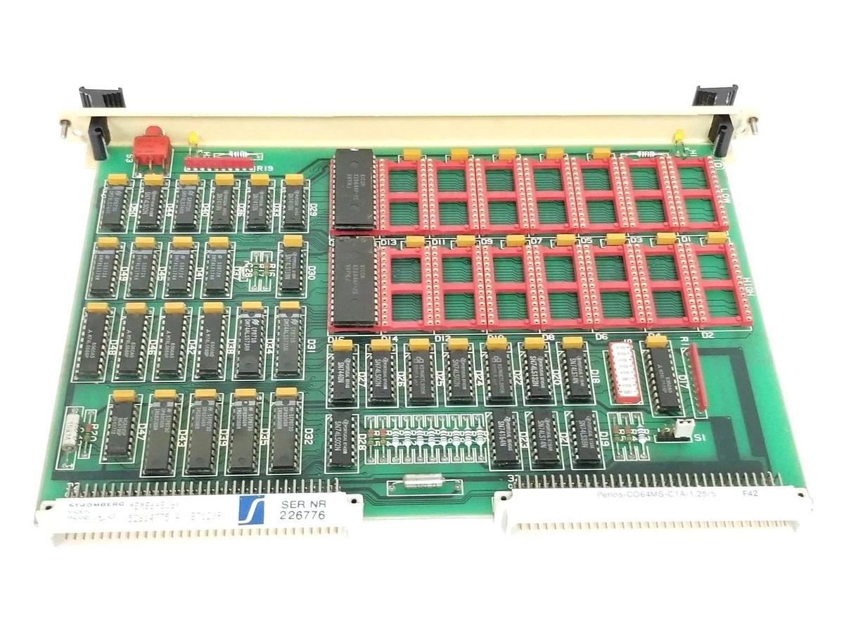 Used ABB / STROMBERG MEM86-E16K MEMORY BOARD 52614775 5761215-1D