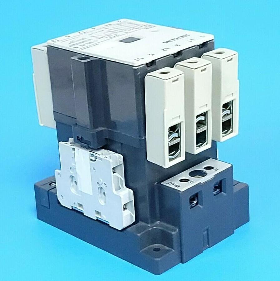 Used SIEMENS 3TF4810A-K6 CONTACTOR 3-POLE 110/120VAC 3TF48