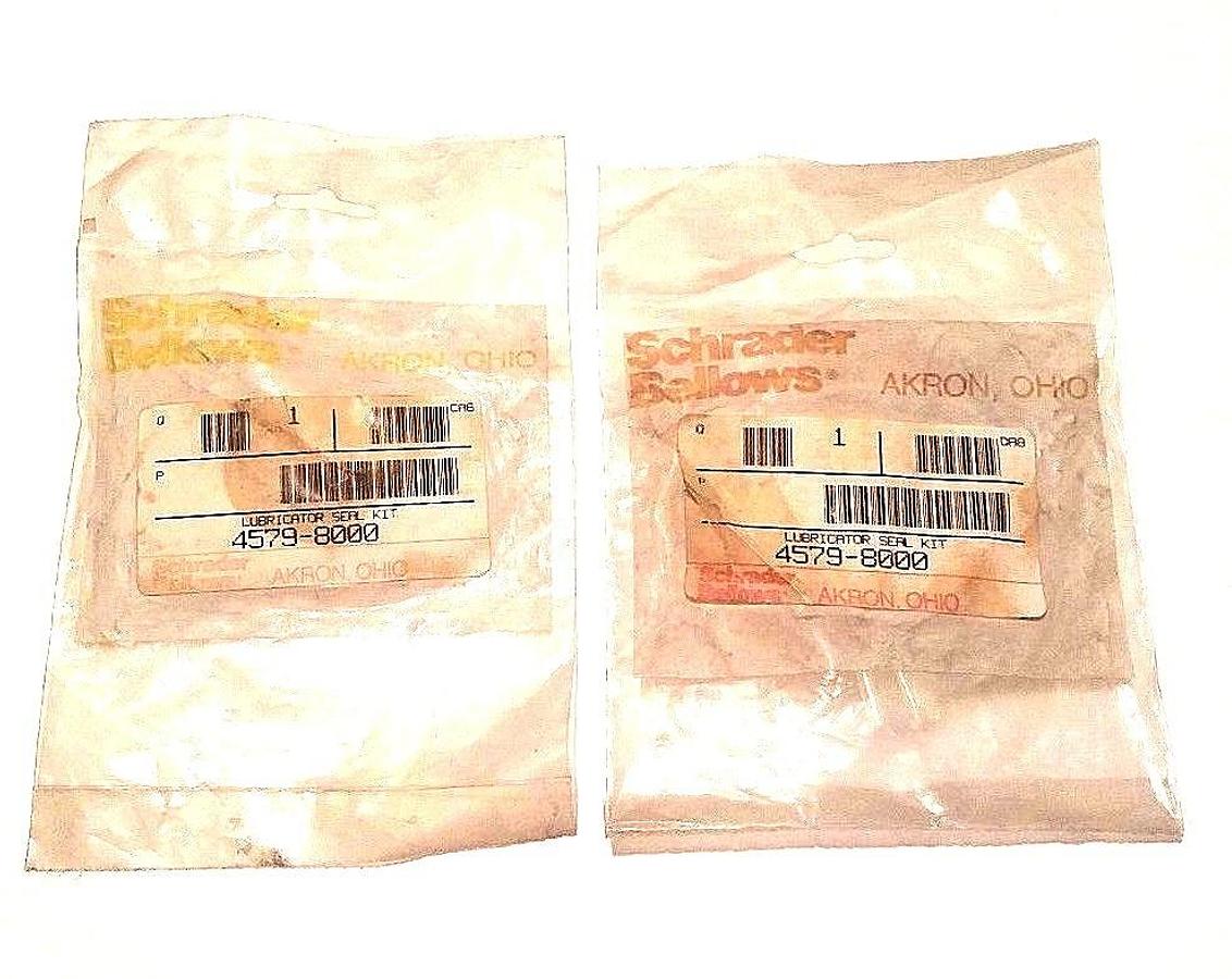 Used LOT OF 2 NEW SCHRADER BELLOWS 4579-8000 LUBRICATOR SEAL KITS 45798000