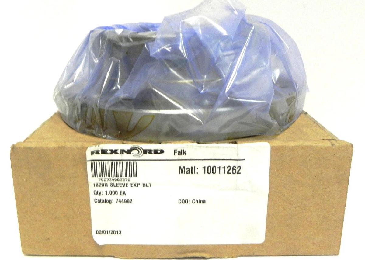 Used NIB REXNORD 1020G SLEEVE EXP BLT, MATL 10011262, 744992