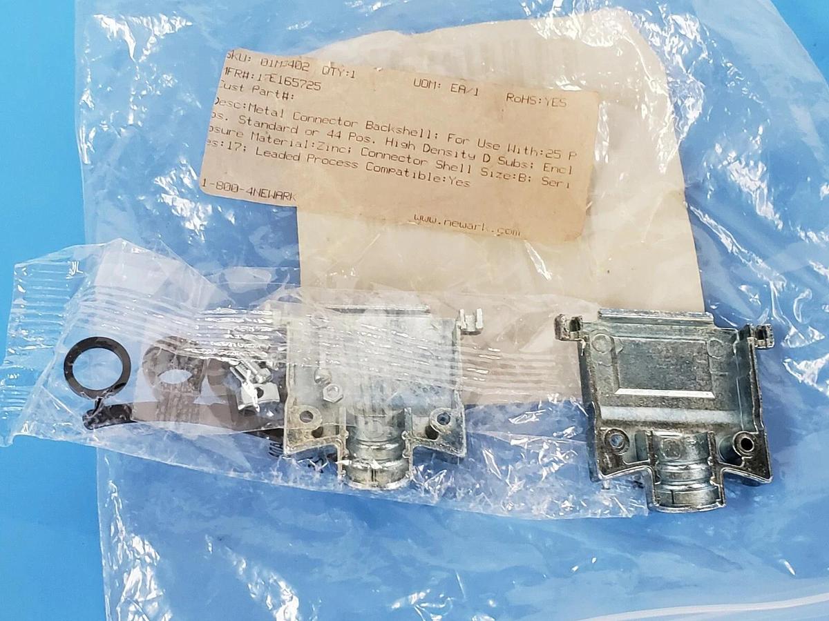 Used NEW AMPHENOL 17E165725 D SUB BACKSHELL SIZE DB