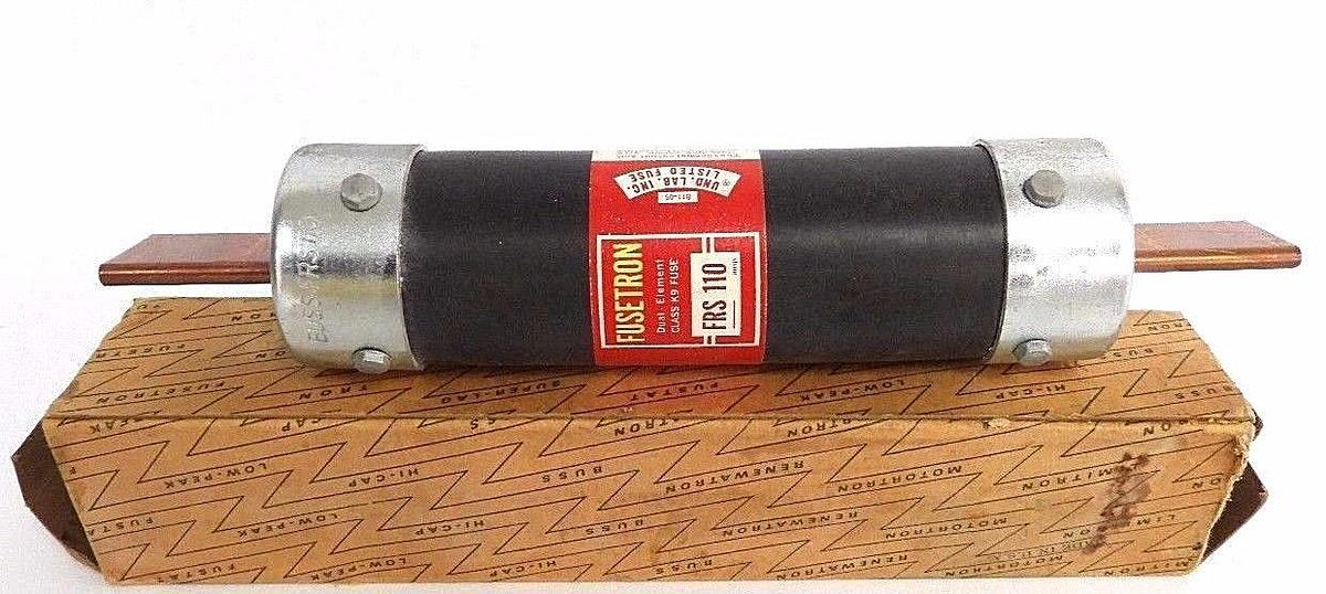 Used NIB BUSSMANN FUSETRON FRS-110 CLASS K9 DUEL-ELEMENT FUSE FRS110