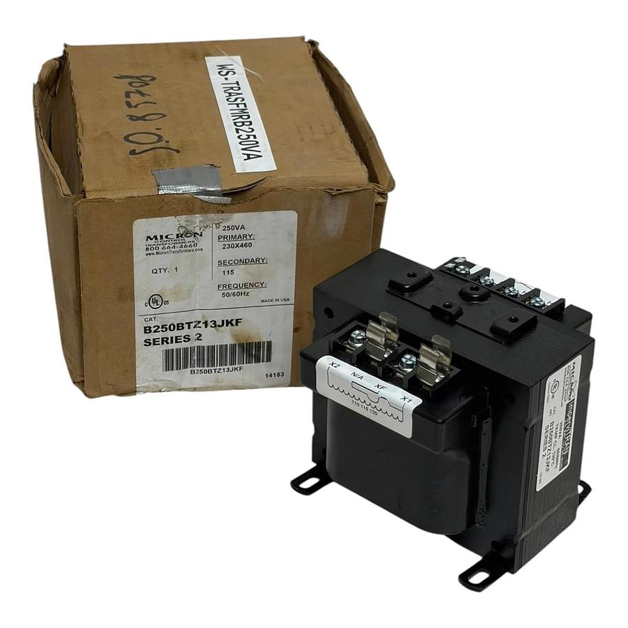 Micron B250BTZ13JKF Impervitran 250VA Control Transformer 230x460V