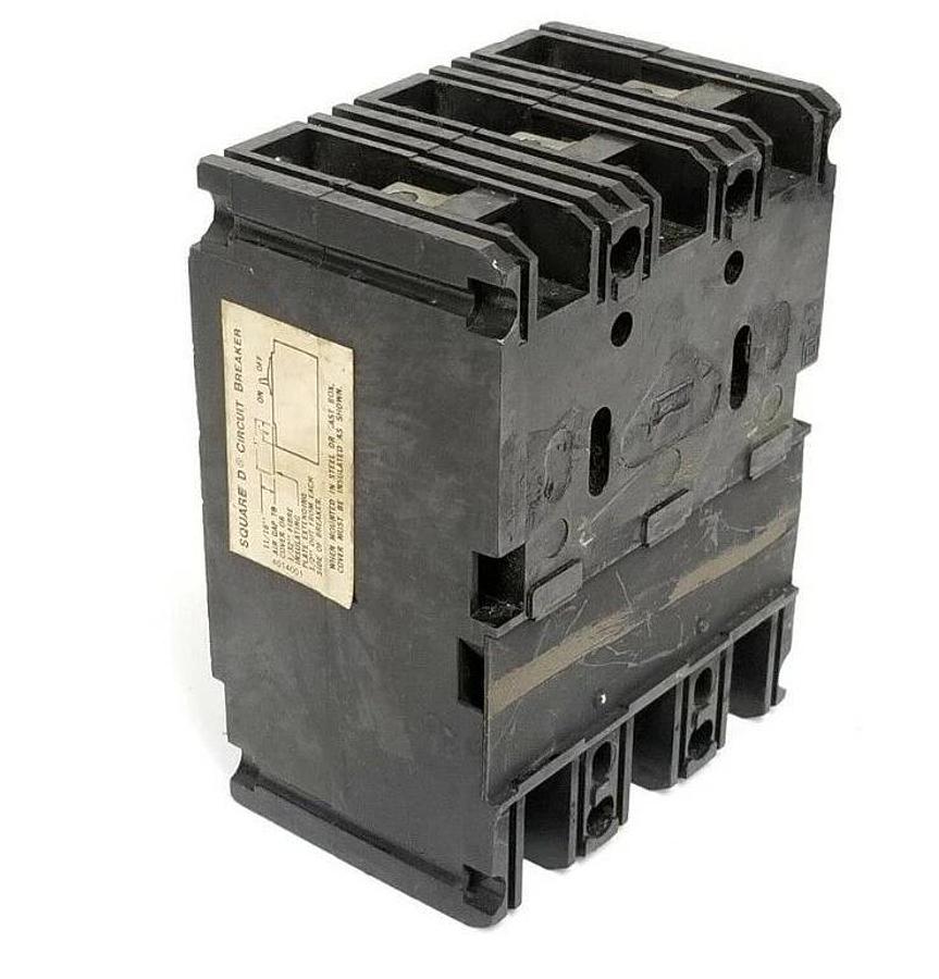Used SQUARE D FAL-36030 CIRCUIT BREAKER W/ LUGS 30A 3P 600VAC 42362 FAL36030