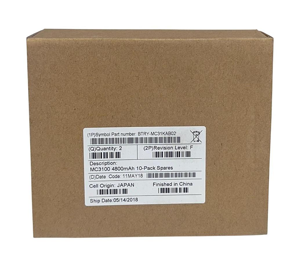 2 SYMBOL BTRY-MC31KAB02 / BTRYMC31KAB02 MC3100 4800mAh BATTERIES NSMP
