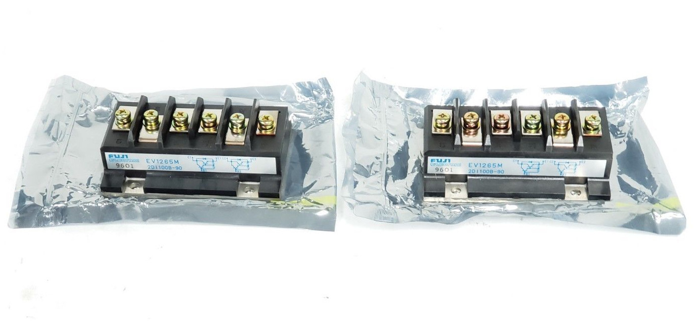 Used LOT OF 2 NEW FUJI ELECTRIC EV1265M POWER TRANSISTOR MODULES 2D1100B-90