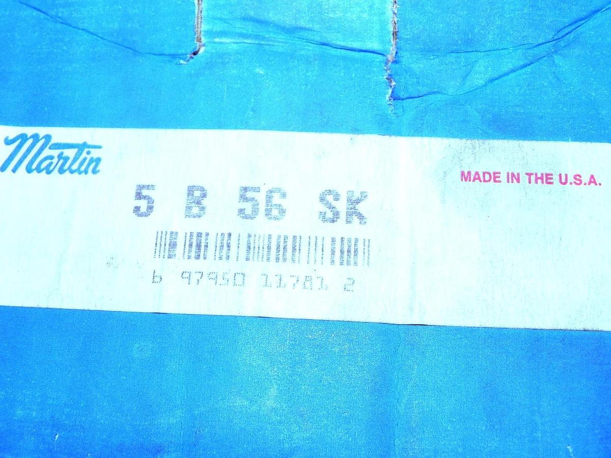 Used NIB MARTIN 5B56SK CONVENTIONAL QD SHEAVE 5 B 56 SK