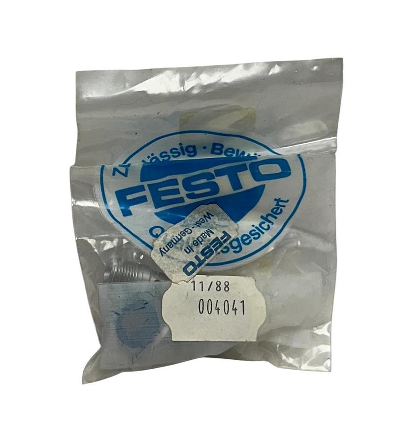 Used 6 FESTO LCX-1/8-PX4 / 004041 / 4041 ELBOW QUICK CONNECTORS 1/8'' OEM NSFS