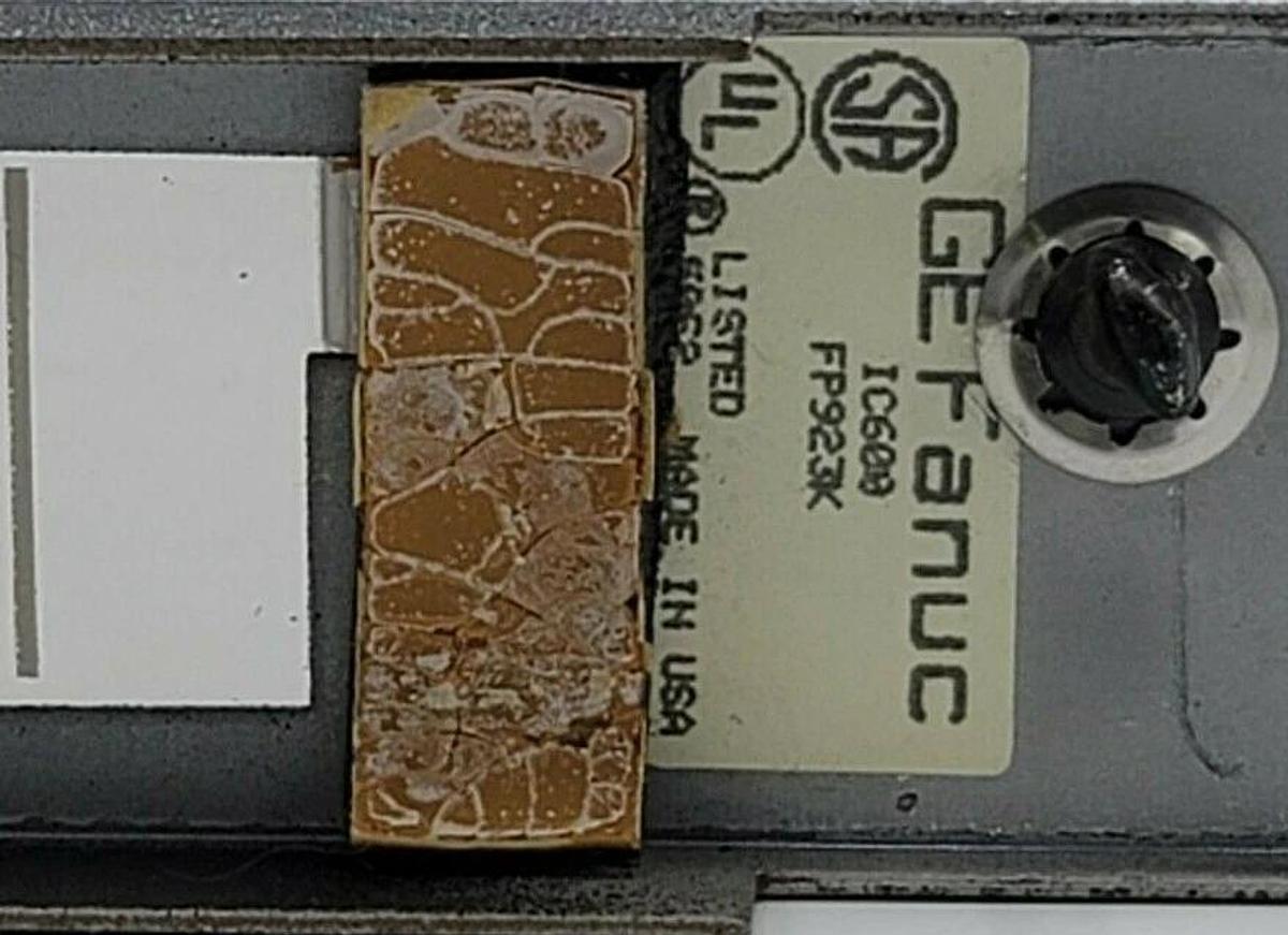 Used GE FANUC IC600FP923K FRONT COVER FOR 10-50V SINK OUTPUT MODULE