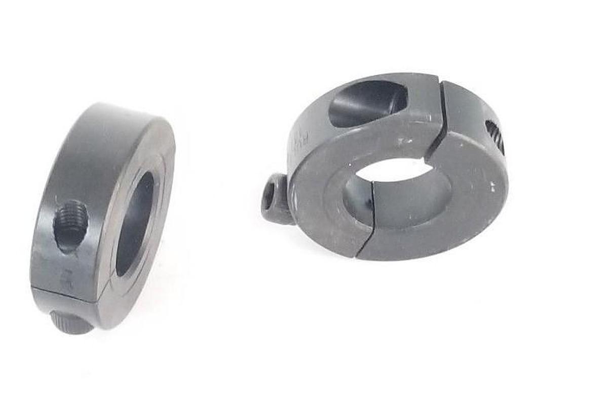 Used LOT OF 2 RULAND 13/16 SHAFT CLAMPS (MISSING ONE SCREW)