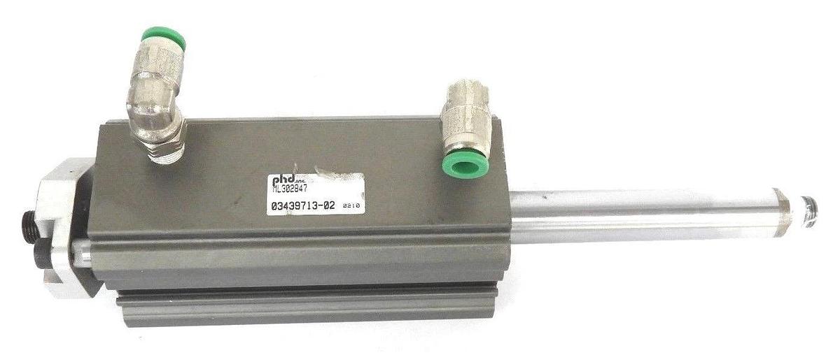 Used PHD INC. ML302847 ROTARY ACTUATOR CYLINDER 03438713-02, 0343971302