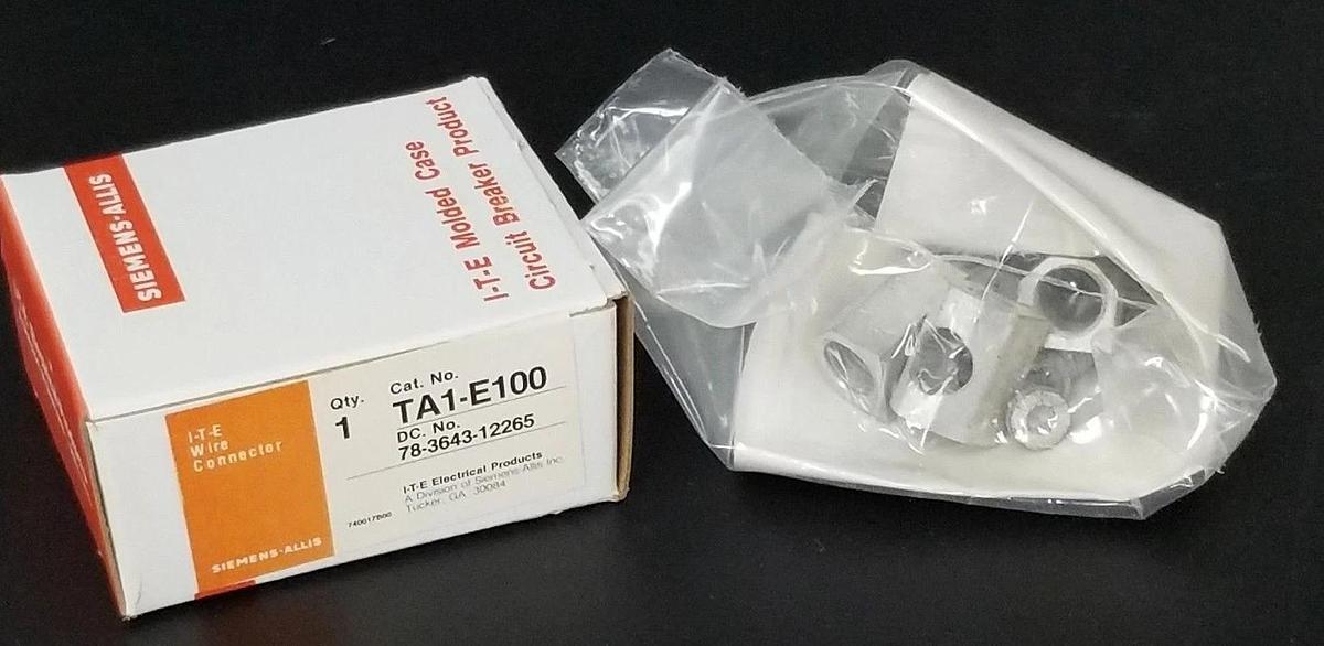 Used LOT OF 20 NIB ITE TA1-E100 WIRE CONNECTOR KITS 78364312265, 740013A, TA1E100