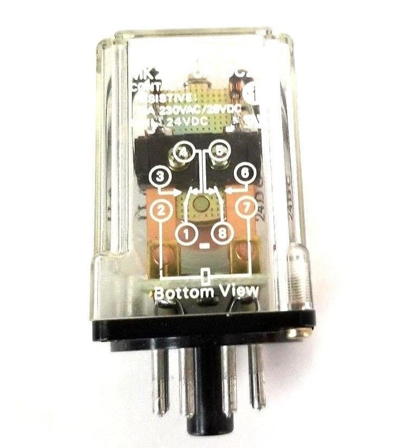 Used OMRON MK2EP-UA-DC24 RELAY MK2EPUADC24, 10A, 24VDC COIL