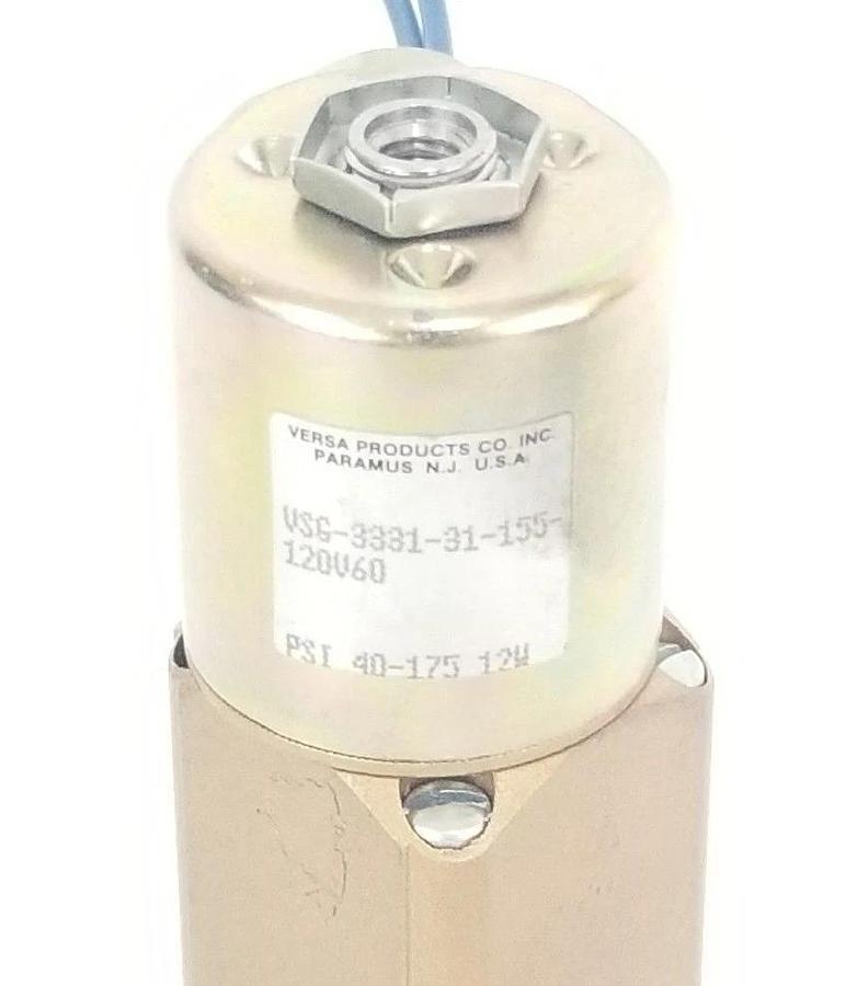 NEW VERSA VALVES VSG-3331-31-155-120V60 THREE-WAY VALVE