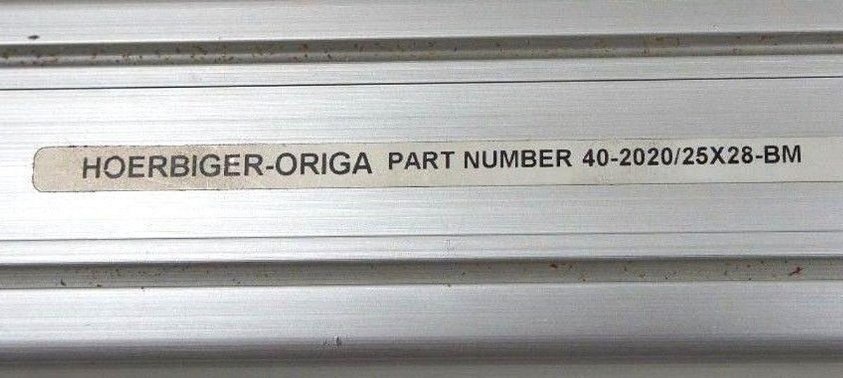 Used HOERBIGER ORIGA 40-2020/25X28-BM PNEUMATIC ACTUATOR 40MM BORE 28MM STROKE