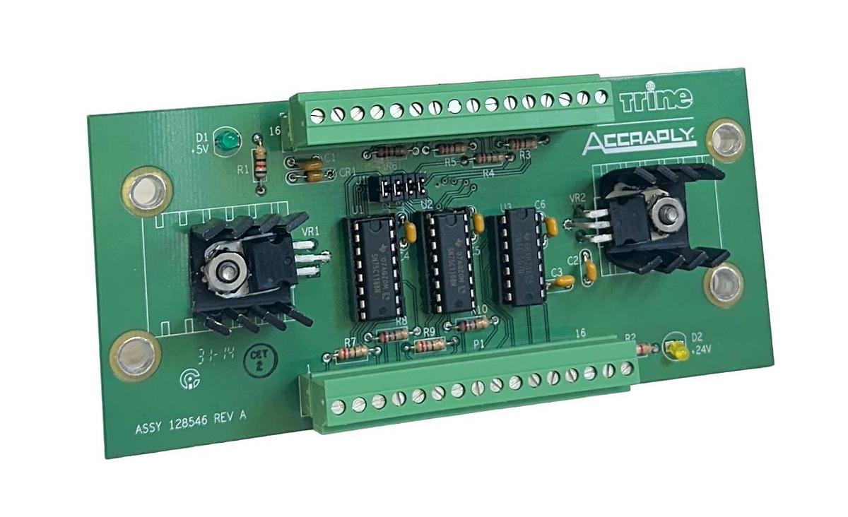Used TRINE ACCRAPLY ASSY 128546 / 128547 Rev. A PCB BOARD NSNP