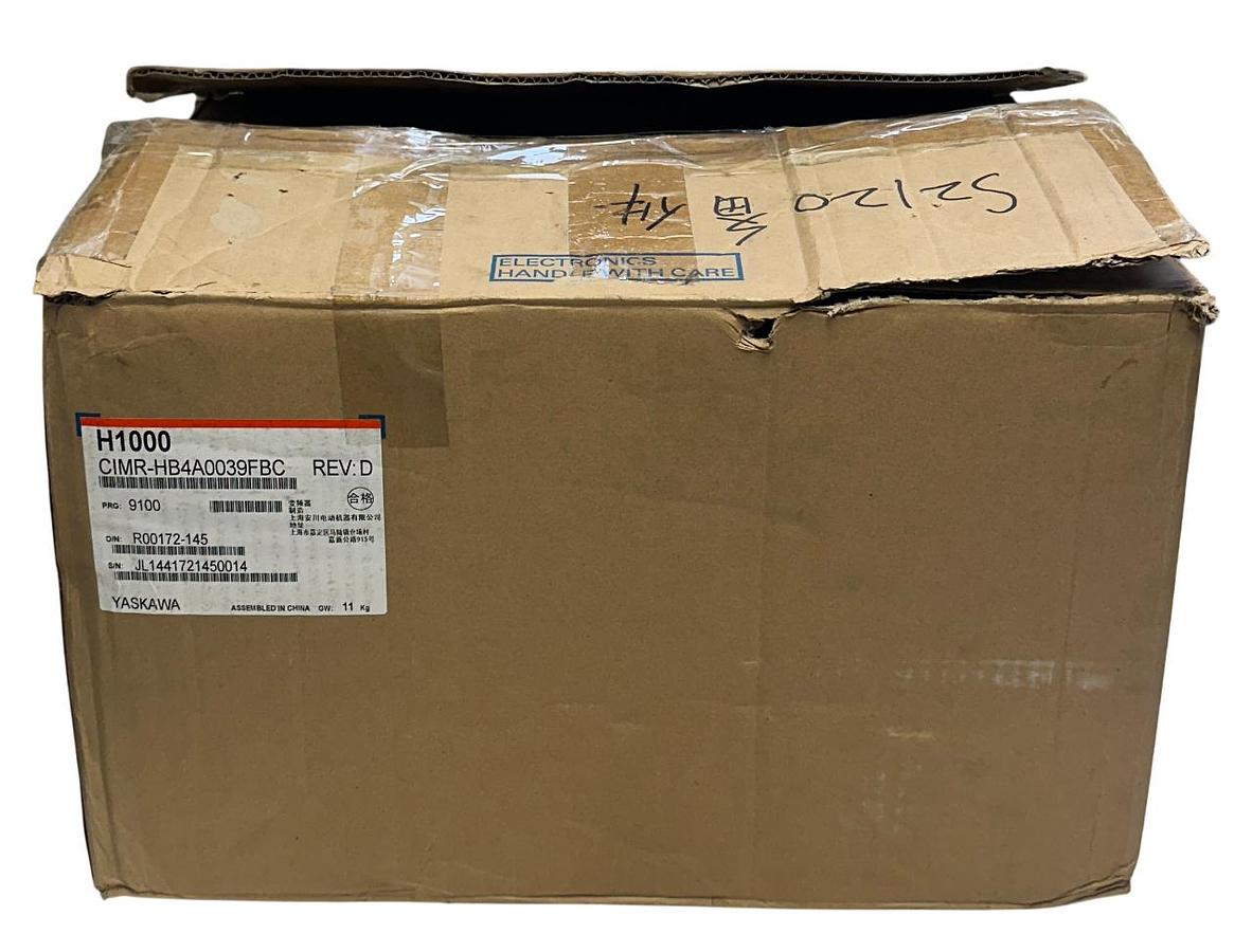 Used YASKAWA CIMR-HB4A0039FBC / H1000 AC DRIVE Rev. D 18.5kW/15kW 380-480VAC 3PH NSMP