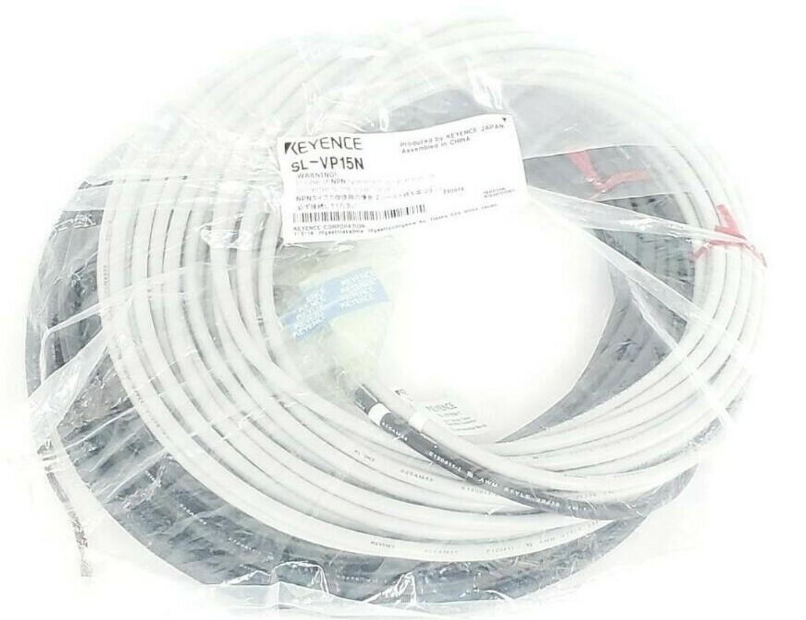 Used NEW KEYENCE SL-VP15N MAIN UNIT CONNECTION CABLE SLVP15N, 15M