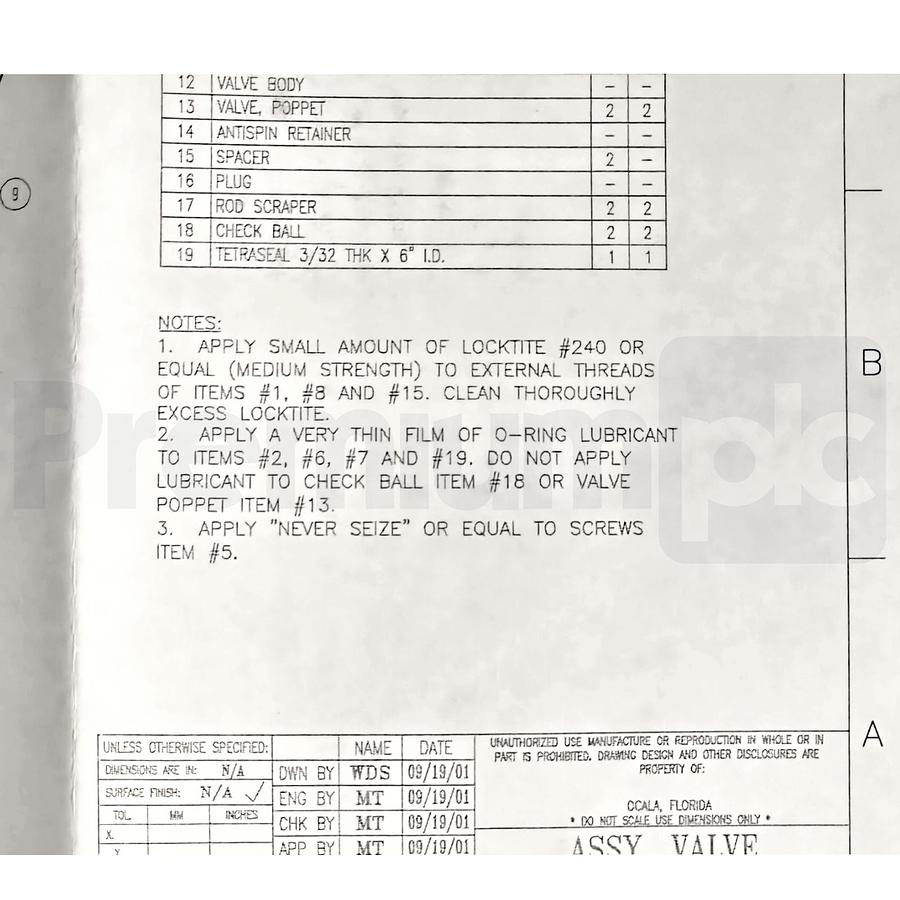 Used D.L. Thurrott / Quincy Compressor 1283234 Purge/Outlet 2" Valve Repair Kit NEW