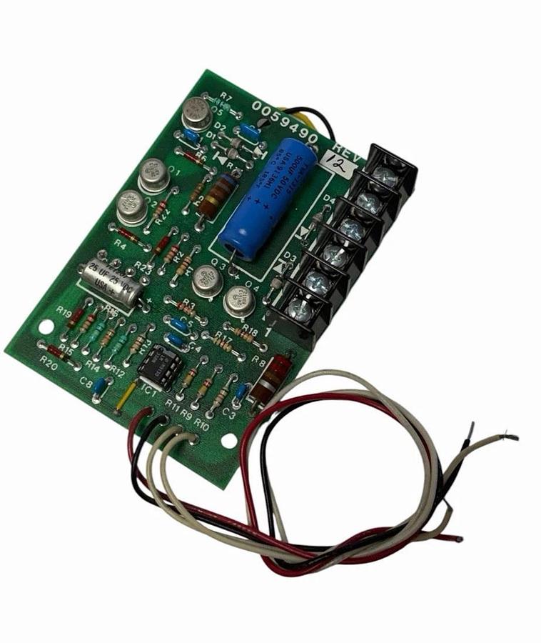 Used RELIANCE ELECTRIC 0059490 REV. 12 CIRCUIT BOARD