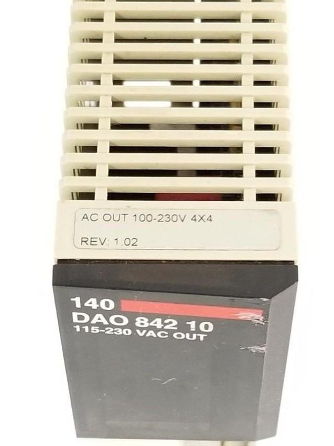 Used AEG SCHNEIDER AUTOMATION 140DAO84210 OUTPUT MODULE REV. 1.02 (FOR PARTS)