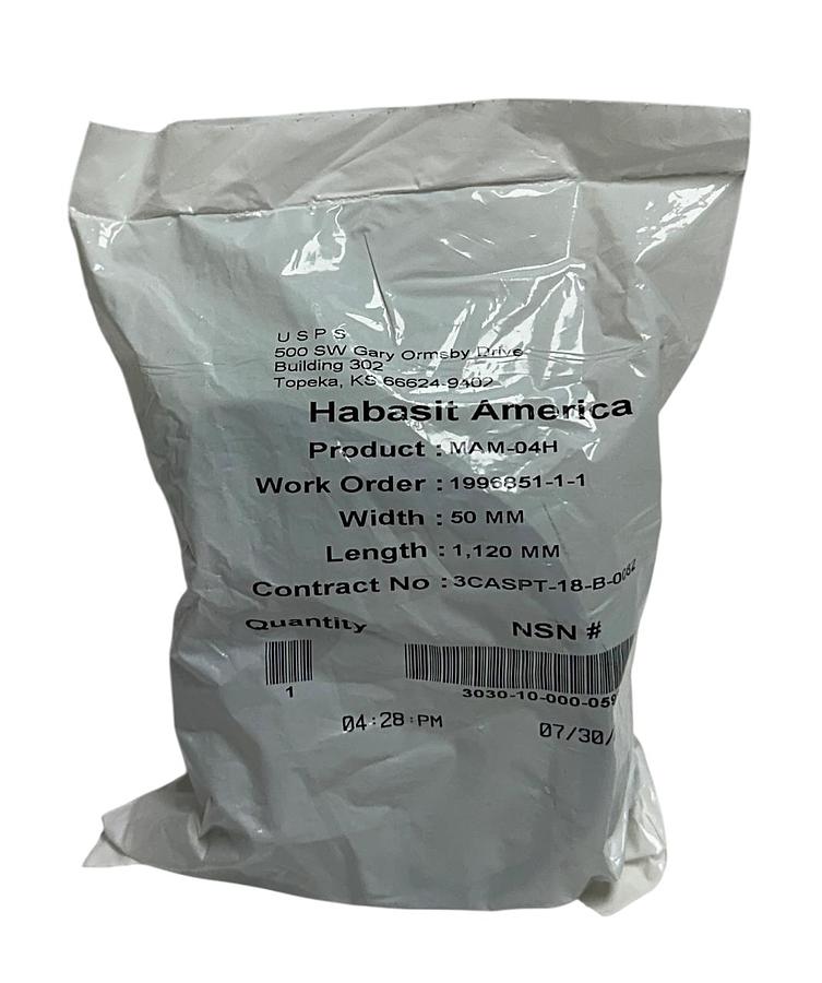 2 HABASIT AMERICA MAM-04H / MAM04H CONVEYOR BELTS W: 50mm L: 1,120mm NSFS