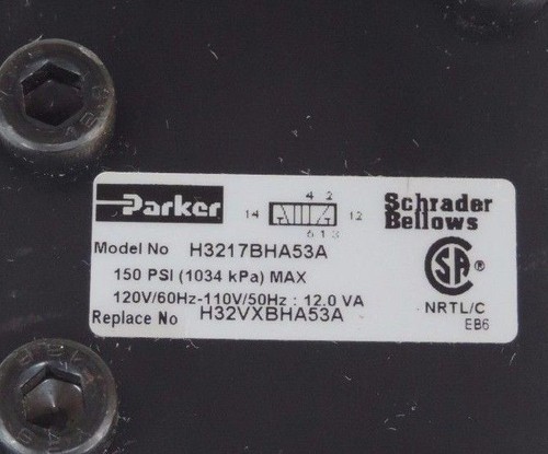 Used NEW PARKER PNEUMATIC H3217BHA53A PNEUMATIC VALVE 150PSI MAX H32VXBHA53A