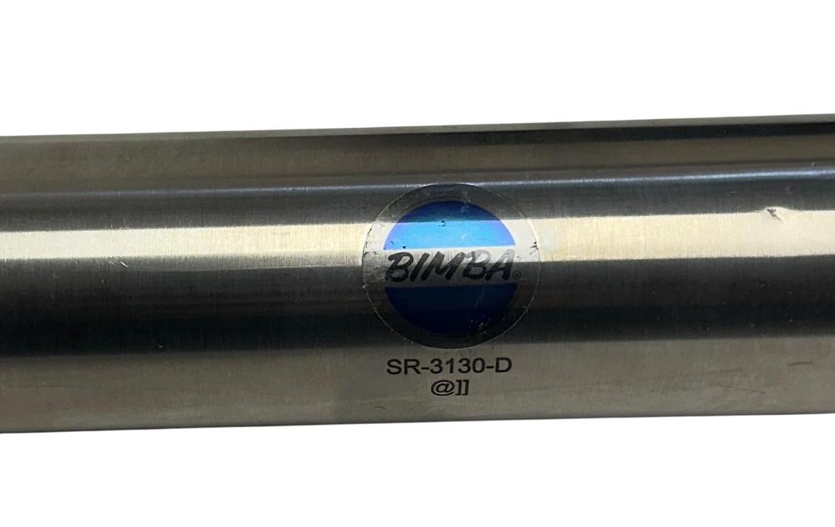Used BIMBA SR-3130-D / SR3130D DOUBLE-ACTING PNEUMATIC CYLINDER 2'' BORE 30'' ST NSNP