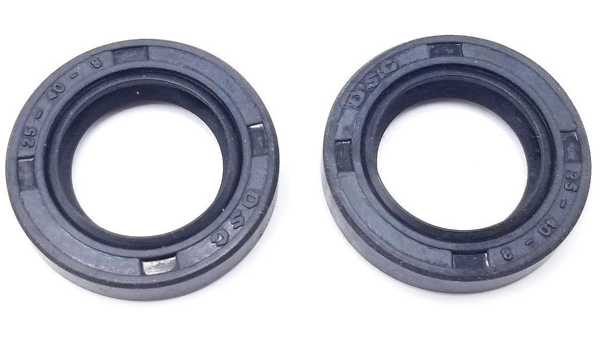 Used LOT OF 2 NEW GERA 050304160000-49 OIL SEALS 025X40X8