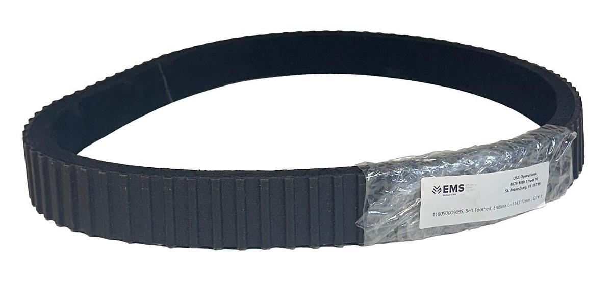 Used EMS GROUP 11805000909S TOOTHED ENDLESS BELT L=1143 12mm NSNP