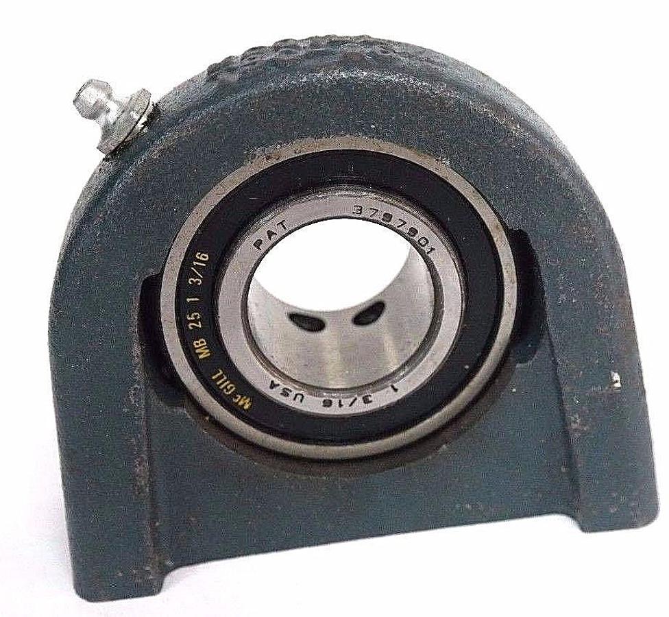 Used NEW MCGILL MB 25 1 3/16 MOUNTED BALL BEARING NYLA-K TBC-06 3797901