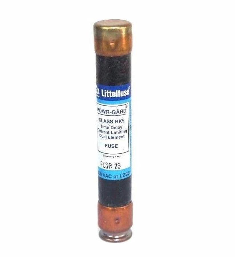 Used LOT OF 3 LITTELFUSE FLSR-25 CLASS RK5 TIME DELAY CURRENT LIMITING FUSES FLSR25