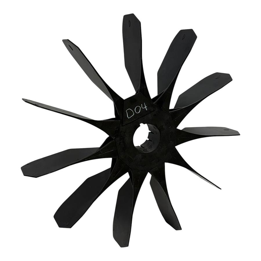 Used Baldor 18FN3000D04 Motor External Cooling Fan Blade 11 Blade 125HP For Quincy
