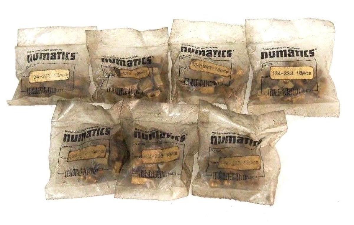 Used LOT OF 70 NIB NUMATICS 134-233 FITTINGS 10/32ML TO 10/32 TEE