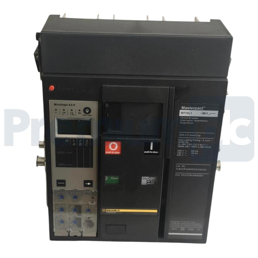 Square D TL8CCR44A9SXXXXXA Masterpact NT Circuit Breaker NT12L1 1200A 3P 480V