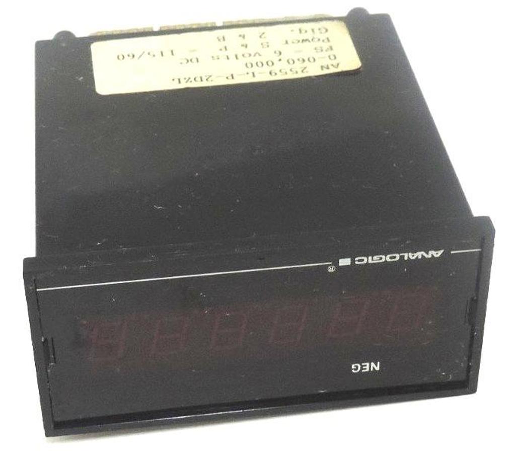 Used ANALOGIC AN2559-L-P-2DZL DIGITAL METER AN2559LP2DZL DATE 9006