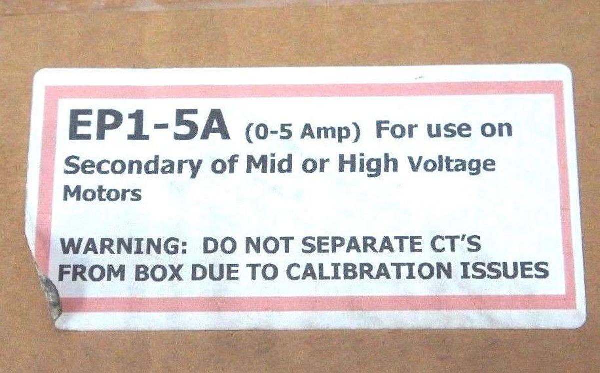 NIB BAKER EP1-5A INSTALL KIT 0-5 AMP, 99-EP1, EP15A
