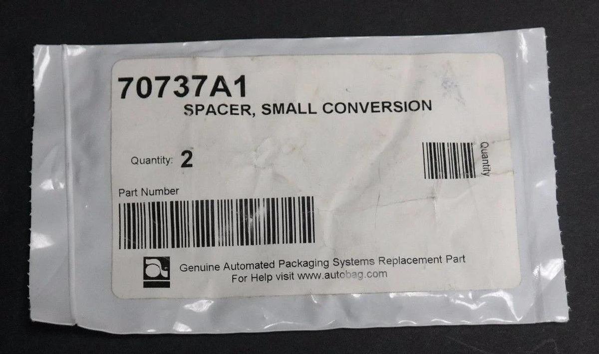 Used NIB AUTOMATED PACKAGING SYSTEMS 70737A1 SPACER, SMALL CONVERSION (QTY: 2)