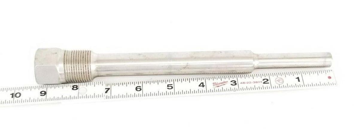 Used OMEGA 304SS THERMOWELL 9-1/4'' IN. OVERALL LENGTH 3/4'' IN. THREAD