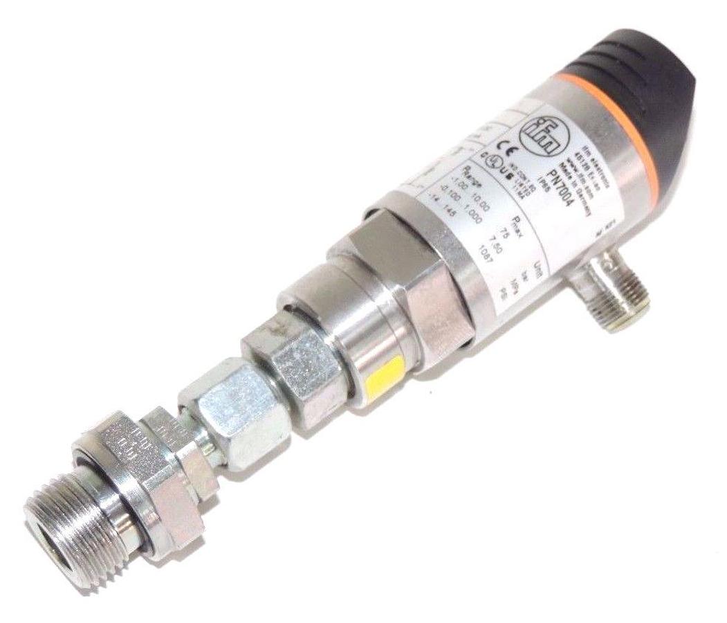 Used IFM EFECTOR PN7004 PRESSURE SENSOR, 18-36V DC, 250mA, PORT SIZE: G 1/4
