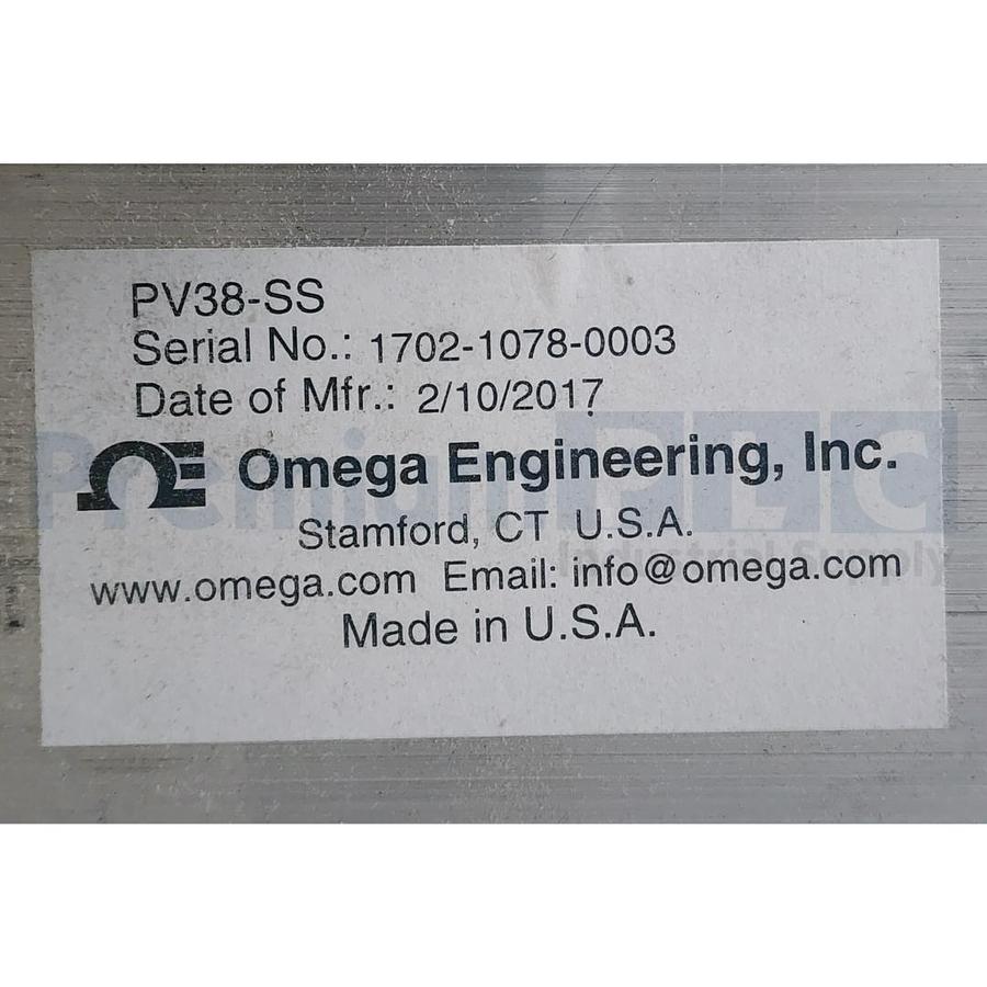 Used NEW OMEGA PV38-SS ELECTRONICALLY CONTROLLED PROPORTIONING VALVE 3/8", 1/2" NPTF