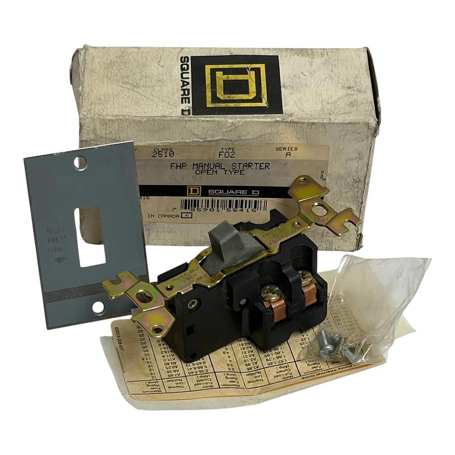 Square D 2510FO2 Class 2510 Type FO2 FHP Manual Starter Series A New Box
