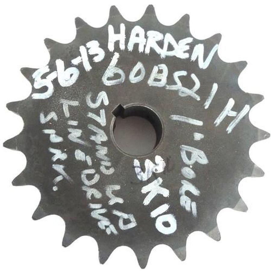Used NEW HARDEN 60B22-1-H SPROCKET 1" BORE 21 TOOTH 60B221H