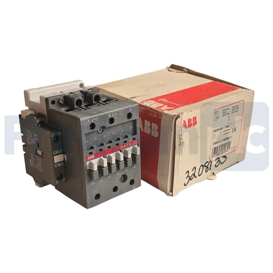 Used ABB DA75-20-11-84 | 1SBL411730R8411 Contactor 110-120V/60Hz 110V/50Hz Coil NSMP