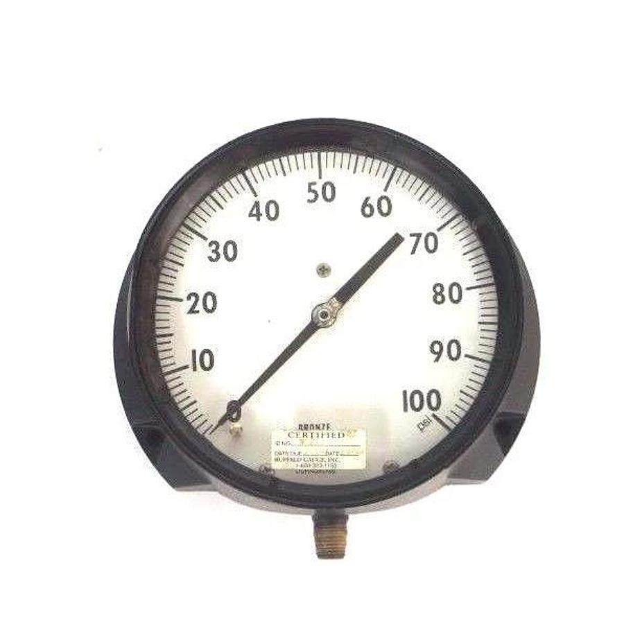 Used ASHCROFT DURAGAUGE Q-8451 PRESSURE GAUGE 0-100 PSI, 1/4" NPT, Q8451