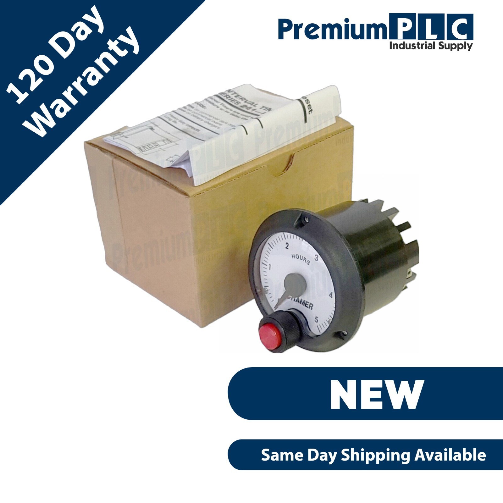Used NEW CRAMER 241E / 10004 INTERVAL TIMER 5-HR 115/60 SW 15A E10 AED DISTRIBUTORS