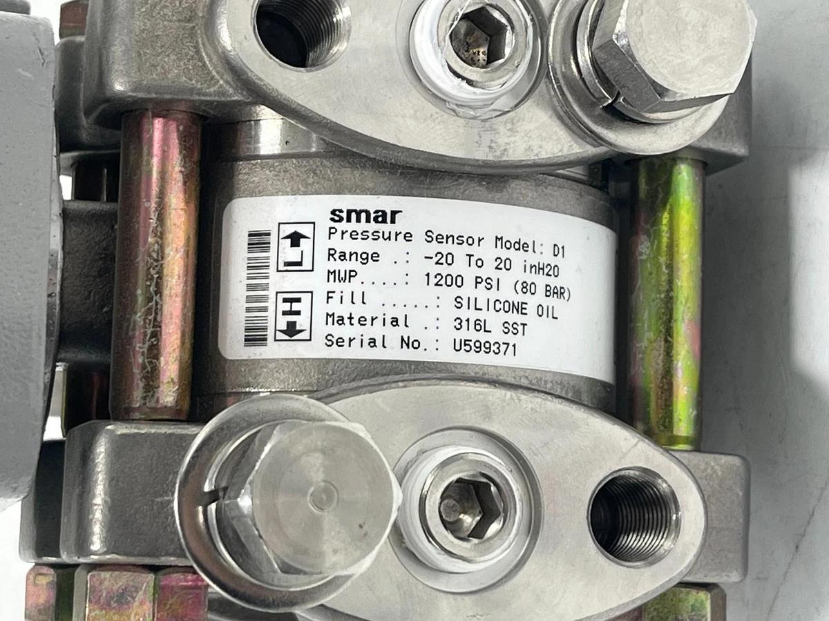 SMAR LD301 PRESSURE TRANSMITTER ASSEMBLY W/ SENSOR: D1 & MANIFOLD: M-650S6P-VC