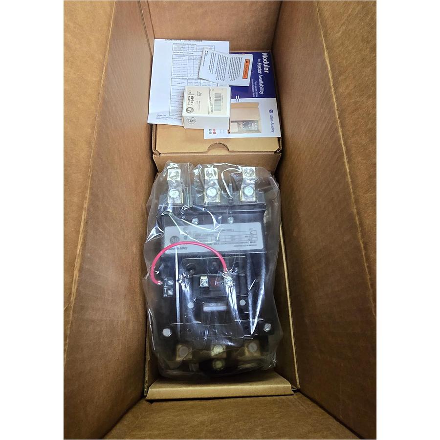 Used ALLEN BRADLEY 509-DOD SER 1 NEMA SIZE 3 STARTER 120V 500F-DOD930 W/592-EUTD NSMP